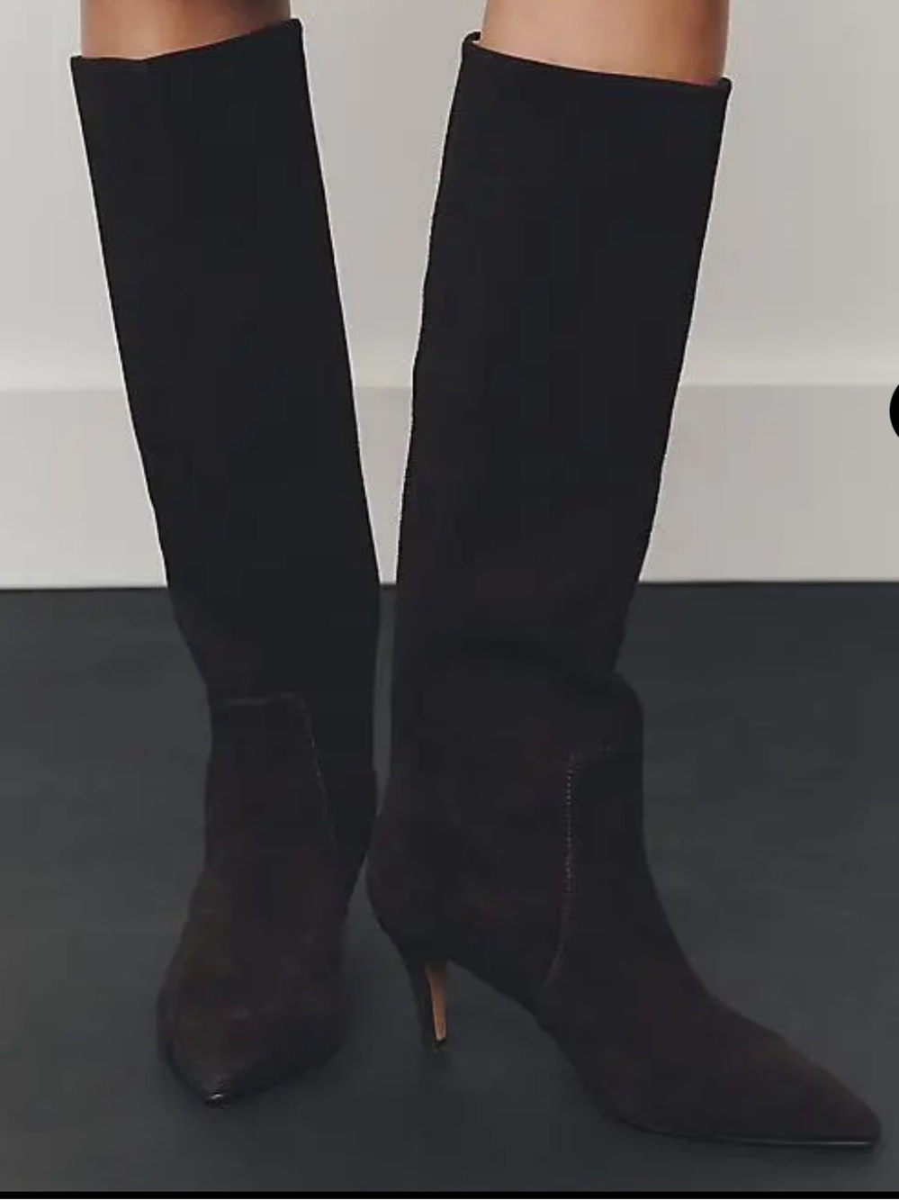Silent D- Chocolate Brown Kitten Heel Boots